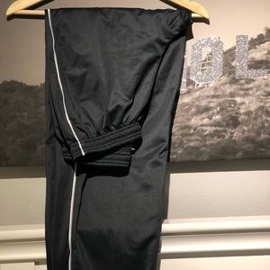Black Sweats- with leg zipper